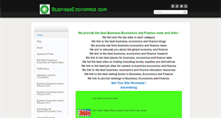 Desktop Screenshot of businesseconomics.com